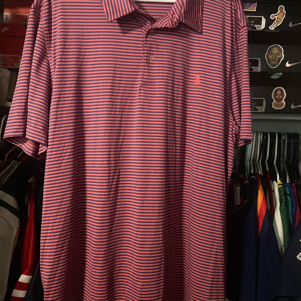 IZOD GOLF Pink and Purple Polo Shirt Vibrant Style